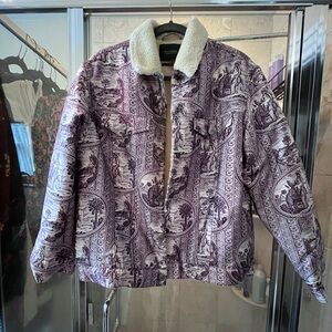 Scotch and Soda, Maison Scotch faux shearing lined jacket.